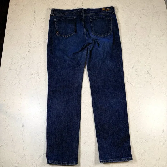 Kut from the Kloth Catherine Boyfriend Jeans Blue Med Wash Mid Rise Stretch 12 - Picture 2 of 13